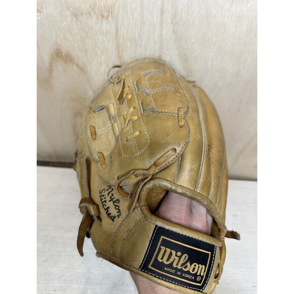 WILSON A2143 Baseball Leather Glove LFHT GLOVE FITS RH Vintage - Picture 3 of 5